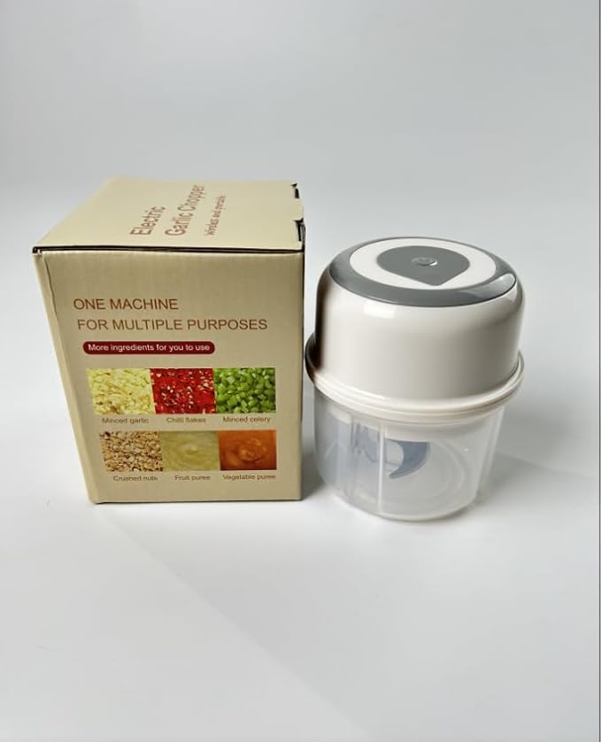 Garlic Masher Wireless Mini Home Garlic Press Food Blender Electric Garlic Masher Portable Garlic Mash Machine