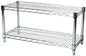 Shelving Inc. 14" d x 36" w Chrome Wire Shelving with 2 Tier Shelves, Weight Capacity 800lbs Per Shelf