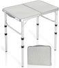 RedSwing Small Folding Table 2 Feet, Small Foldable Table Adjustable Height, Lightweight Portable Aluminum Camping Table, 3 Heights, 23in x 15 in x 10 in