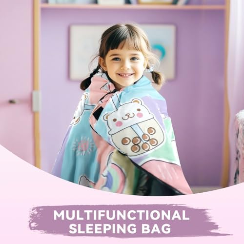 Kids Sleeping Bag for Camping, Lightweight 3 Season Cold Weather Warm Bag