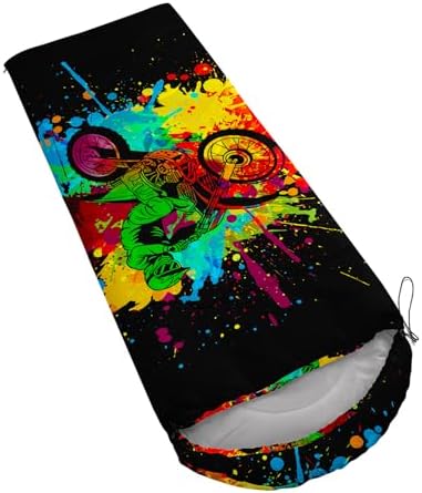 Axolotl Unicorn Sleeping Bag for Kids Boys Girls–Lightweight Warm Cold Weather Sleeping Bags,Waterproof Portable Sleeping Bag with Compression Sack for Camping Backpacking Outdoor Indoor