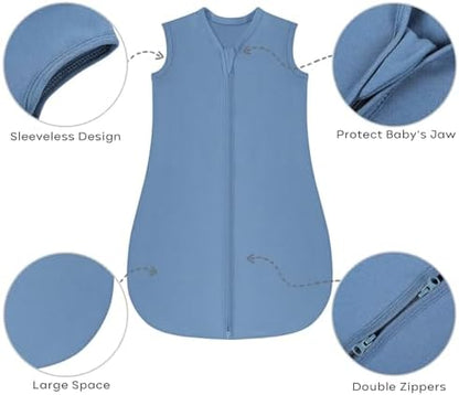 Yoofoss Baby Sleep Sack 24-36 Month 0.5TOG 100% Organic Cotton 2-Way Zipper