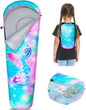 FIOBEE Kids Sleeping Bag 3 Season Camping Sleeping Bags for Girls Toddler