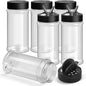 TUZAZO 16 Oz Large Spice Jars Plastic Seasoning Containers, 6 Pack