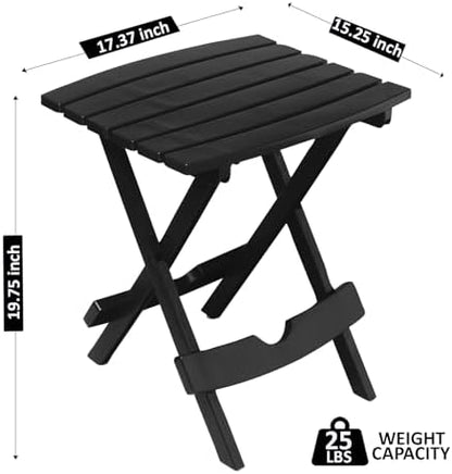 Adams Quik-Fold® Side Table - Black