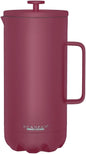 Scanpan to GO French Press Coffee Maker 1.0L, Persian Red - Serves 8 Cups - 18/8 Food Grade Stainless Steel, Drip-Free Spout - Scratch-Free Coating - Dishwasher Safe