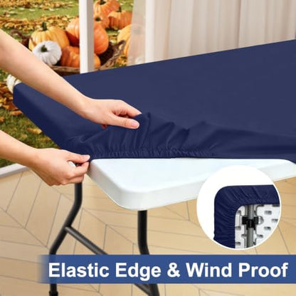 homing Rectangle Table Cloth Cover 6 Foot Elastic Fitted Tablecloth