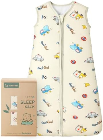 Yoofoss Baby Sleep Sack 0-6 Months Rayon Made from Bamboo 1.0 Tog