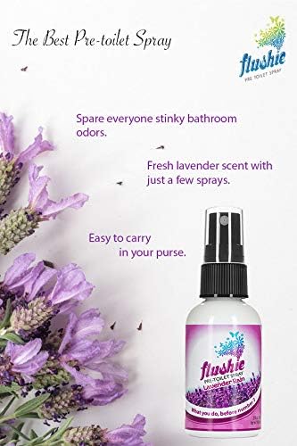 Flushie Pre-Toilet Sprays for Poop Travel Size Toiletries Bathroom Spray for Poop Spray for Toilet Deodorizer Traveling Essentials Poop deodorizer Poop Odor eliminator
