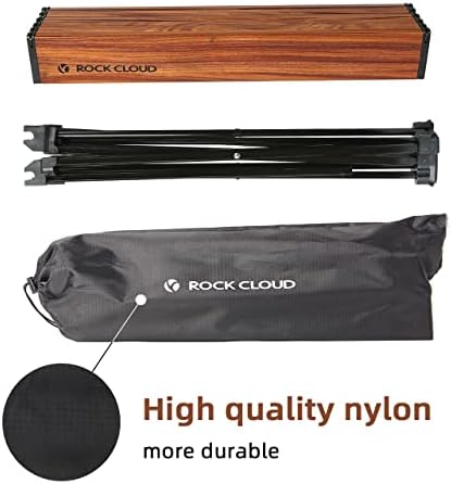 ROCK CLOUD Portable Camping Table Ultralight Aluminum Folding Beach Table Camp for Camping Hiking Backpacking Outdoor Picnic, Small