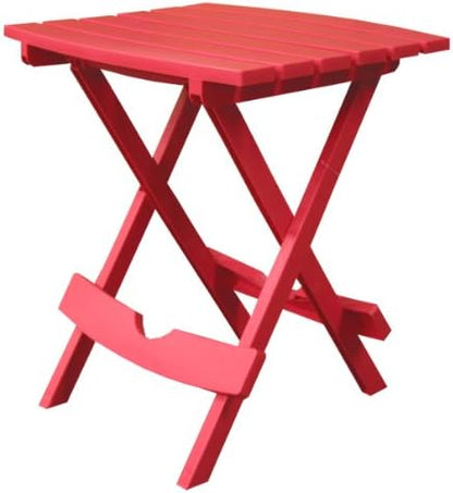 Adams Manufacturing 8500-26-3700 Plastic Quik-Fold® Side Table, Cherry Red