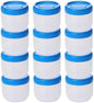 humangear STAX Stackable Containers, Medium Mid, Clear/Blue