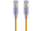 Monoprice Cat6A 14ft Yellow 10-Pk Patch Cable UTP 30AWG 10G Pure Bare Copper Snagless RJ45 SlimRun Series Ethernet Cable