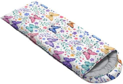 QOOMO Camping Sleeping Bags,3 Season Warm & Cool Weather,Lightweight,Waterproof Sleeping Bags for Adults & Kids,Traveling,and Outdoors,Camping Gear Equipment