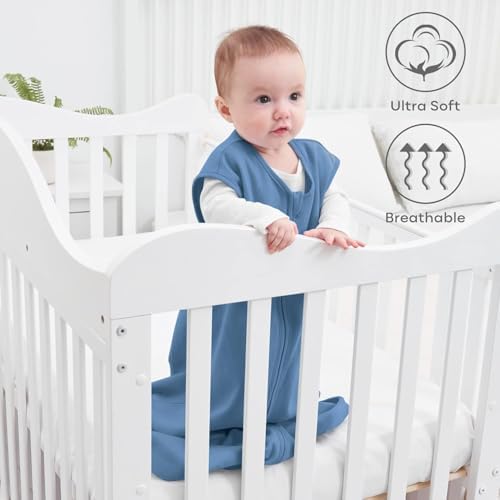 Yoofoss Baby Sleep Sack 24-36 Month 0.5TOG 100% Organic Cotton 2-Way Zipper