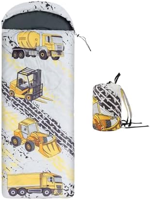 Kids Sleeping Bag for Camping, Lightweight 3 Season Cold Weather Warm Bag