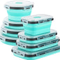 Sudaya 16 Pack Collapsible Food Storage Containers With Lids, Collapsible Storage Containers Sets Silicone Collapsible Bowls For Camping, RV Accessories, Travel Trailer Must