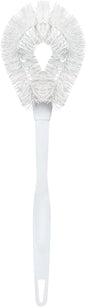 LOLA Toilet Bowl Brush w/Curved Head, Coated Wire, Durable Poly Bristles, Reaches Under Toilet Bowl Rim, 1 Pack