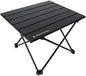 ROCK CLOUD Portable Camping Table Ultralight Aluminum Folding Beach Table Camp for Camping Hiking Backpacking Outdoor Picnic, Black