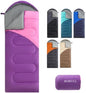 Lightweight Sleeping Bags for Adults & Kids, Backpacking & Scouts, Compact