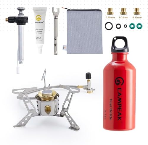 Multi Fuel Stove Burner with SILENT CAP for Outdoor Camping Hiking