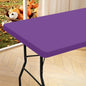 homing Rectangle Table Cloth Cover 4 Foot Purple Elastic Fitted Tablecloth
