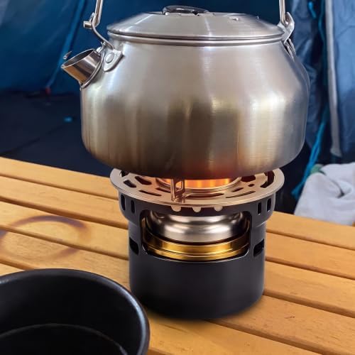 REDCAMP Alcohol Stove Backpacking,Alcohol Burner Stove with Aluminium Stand