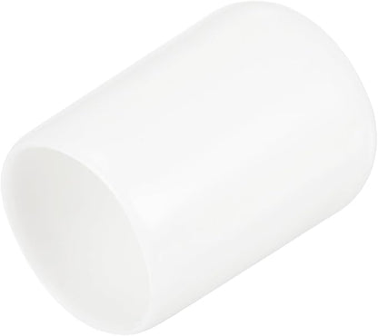 uxcell 20pcs Rubber End Caps 13.5mm ID Vinyl Round Tube Bolt Cap Cover Thread Protectors White