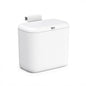 MUEE 1.8 Gal/7L Small Bathroom Trash Can with Lid, Under Sink Trash Can Compost Bin, Slim Kitchen Waste Bins Hanging Garbage Can Trash Bin Waste Basket for Cupboard, Bathroom, Living Room, Office, RV