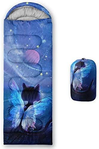 Axolotl Unicorn Sleeping Bag for Kids Boys Girls–Lightweight Warm Cold Weather Sleeping Bags,Waterproof Portable Sleeping Bag with Compression Sack for Camping Backpacking Outdoor Indoor