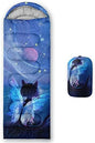 Axolotl Unicorn Sleeping Bag for Kids Boys Girls–Lightweight Warm Cold Weather Sleeping Bags,Waterproof Portable Sleeping Bag with Compression Sack for Camping Backpacking Outdoor Indoor
