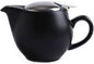 Small Ceramic Teapot With Stainless Steel Infuser, Heat Resistant, Perfect Tea Maker, Black, 350ml/12.0oz