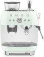 Smeg EGF03 Semi-Automatic Espresso Machine with Built-In Grinder, Dual Thermoblock, 50’s Retro Style – Pastel Green (120 V)