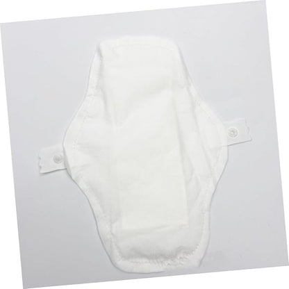 3pcs Reusable Cloth Menstrual Pads Washable Cotton Sanitary Towels with Button Fastening Soft Liners for Women Travel and Daily Use
