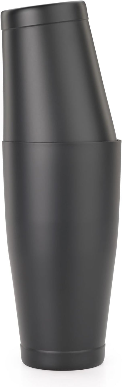 Barfly Shaker Cocktail Tin, Set (18 oz and 28 oz), Matte Black
