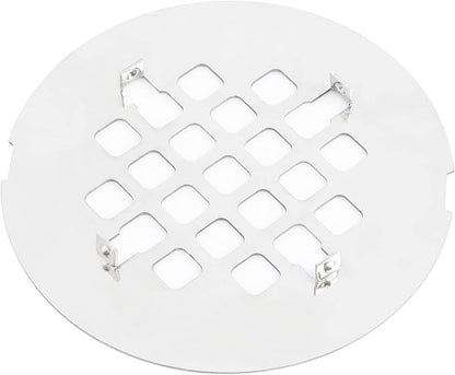 Artiwell 4-1/4” OD Snap-in Shower Drain Cover, Round Shower Drain Strainer Grid, Replacement Cover, Designed for Long-Lasting