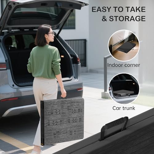VSOAEIL 6 Foot Folding Table, 6 FT Foldable Plastic Table Heavy Duty HDPE