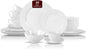 HomeVss, New Bone China Dinnerware Set, Embossed Diamond Design, 20pc Set