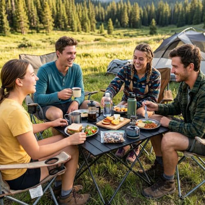 ShellKingdom Portable Camping Table for Picnic, Outdoor BBQ, Cooking, Beach
