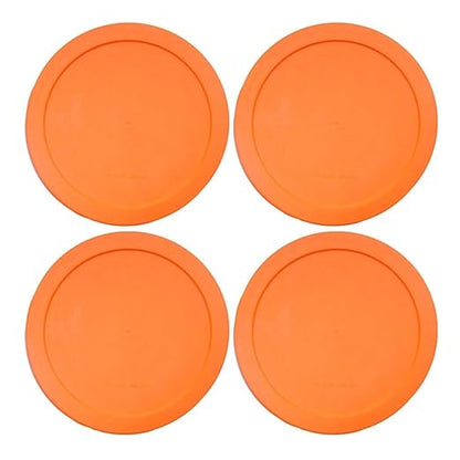 Wood Grip - Lids for Pyrex and Anchor Round Glass Containers - Lids for Pyrex Glass Containers - Replacement Lids (Red, 2 Cups, 4 Pack)