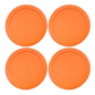 Wood Grip - Lids for Pyrex and Anchor Round Glass Containers - Lids for Pyrex Glass Containers - Replacement Lids (Red, 2 Cups, 4 Pack)