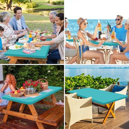 homing Rectangle Table Cloth Cover 6 Foot Elastic Fitted Tablecloth