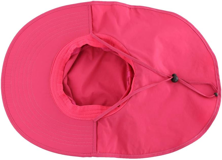 Home Prefer Outdoor UPF50+ Sun Hat Wide Brim Mesh Fishing Hat with Neck Flap