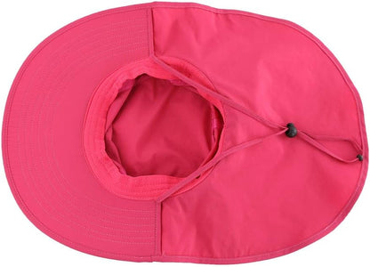 Home Prefer Outdoor UPF50+ Sun Hat Wide Brim Mesh Fishing Hat with Neck Flap