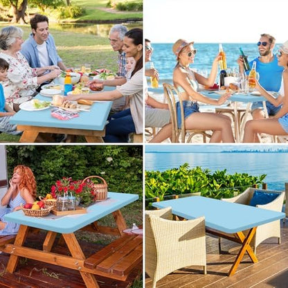 homing Rectangle Table Cloth Cover 4 Foot Elastic Fitted Tablecloth