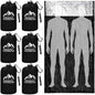 Oudain 6 Pcs XL Emergency Sleeping Bag Waterproof Bivy Sack Whistle