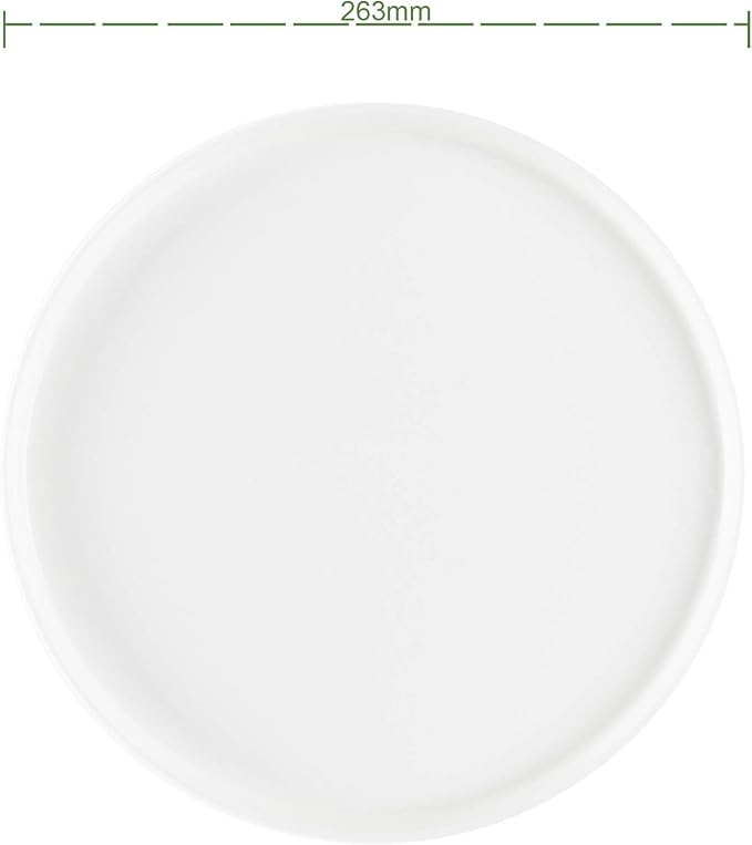 Bone China Cone Shape, Elegance White 20pc Dinnerware Set