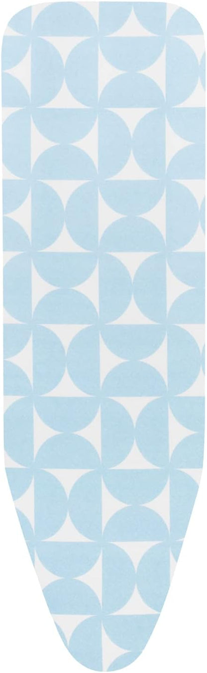 Brabantia Size A (43 x 12 inches) Replacement Ironing Board Cover with Durable Foam Layer (Fresh Breeze) Easy-Fit, 100% Cotton