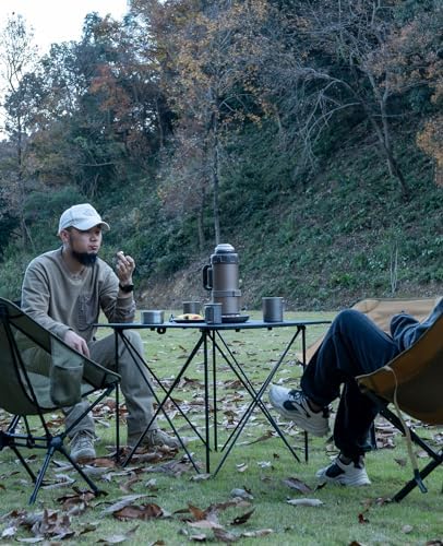iClimb Ultralight Compact Camping Folding Table (Reinforced Blue - XL)