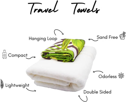 ECCOSOPHY Microfiber Beach Towel - Sand Free Towels are Quick Dry, Light Weight, Super Absorbent - Perfect Pool, Travel, Cruise, Camping Essentials - Oversized Extra Large for Adults 71x35 in